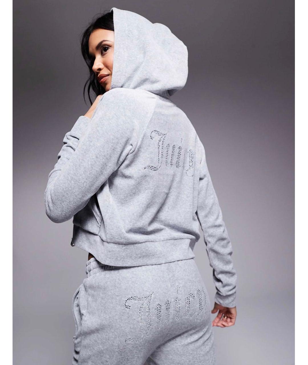JUICY COUTURE Серый хлопковый спортивные костюмы, фото 3