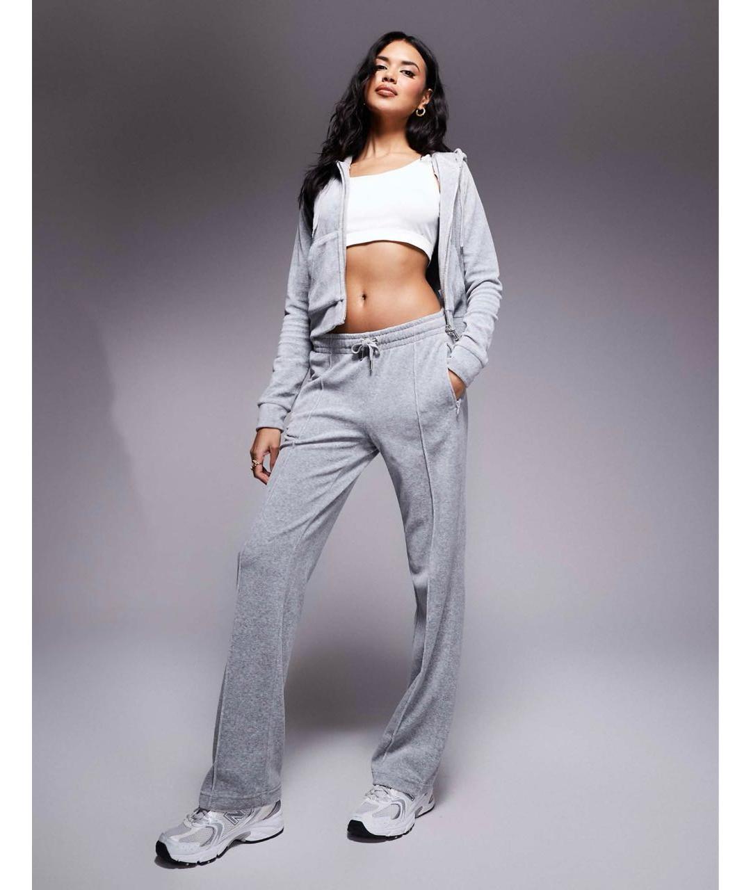 JUICY COUTURE Серый хлопковый спортивные костюмы, фото 2