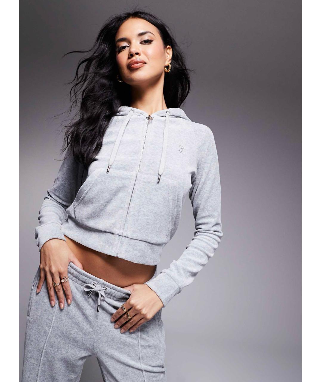 JUICY COUTURE Серый хлопковый спортивные костюмы, фото 4