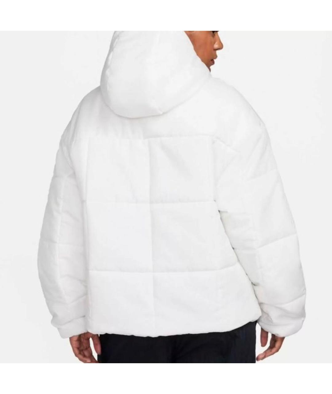 NIKE Белый полиэстеровый пуховик, фото 4