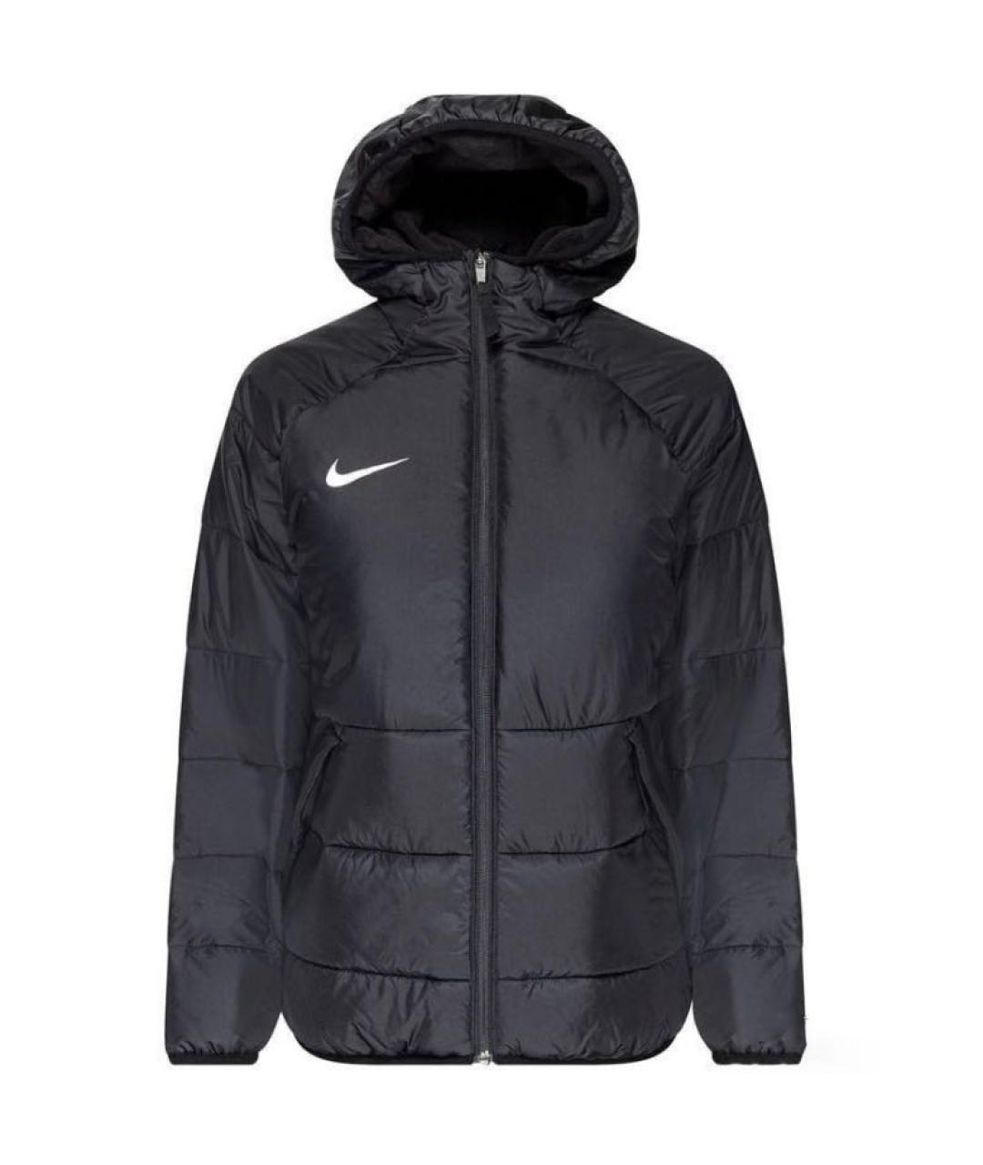 NIKE Черный полиэстеровый пуховик, фото 1