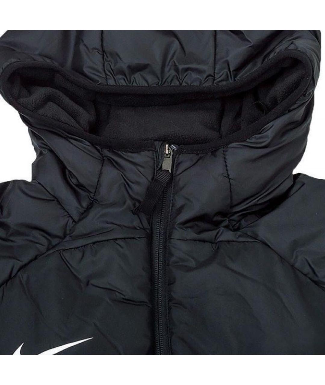 NIKE Черный полиэстеровый пуховик, фото 4