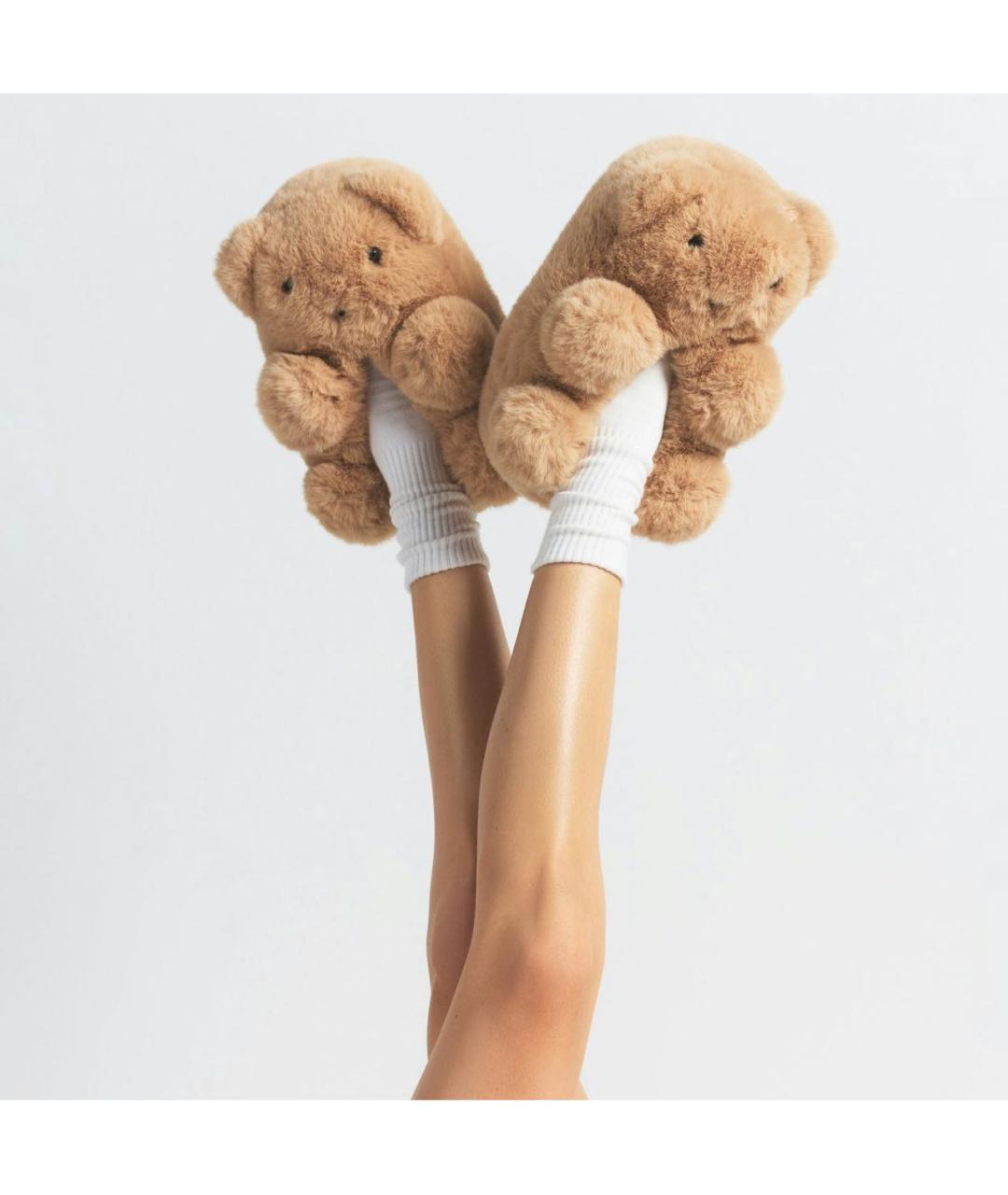 SKIMS Бежевые шлепанцы, фото 4