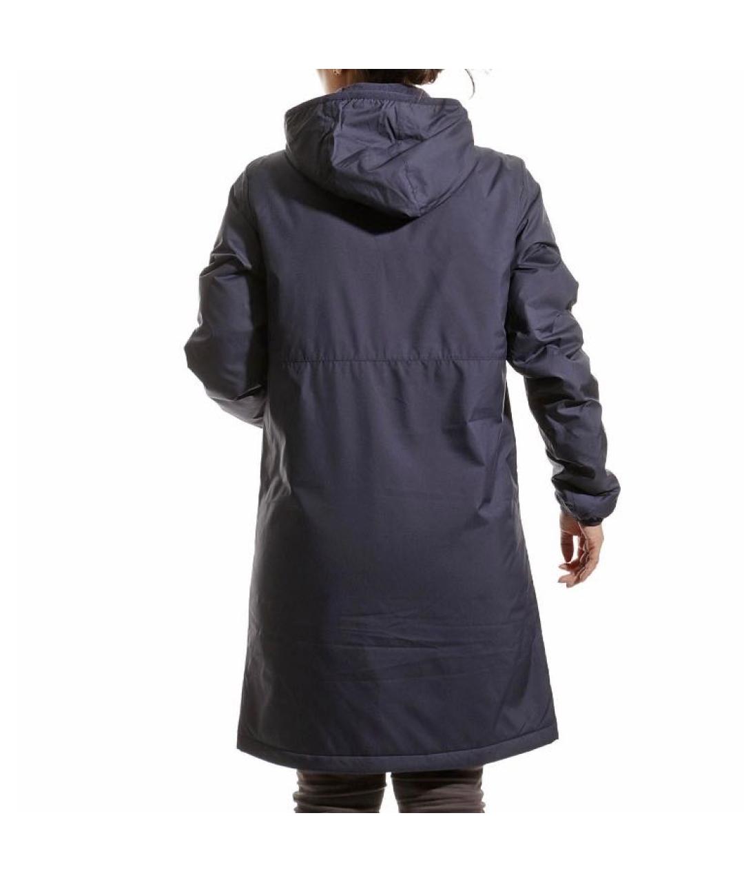 NIKE Темно-синее полиэстеровое пальто, фото 3