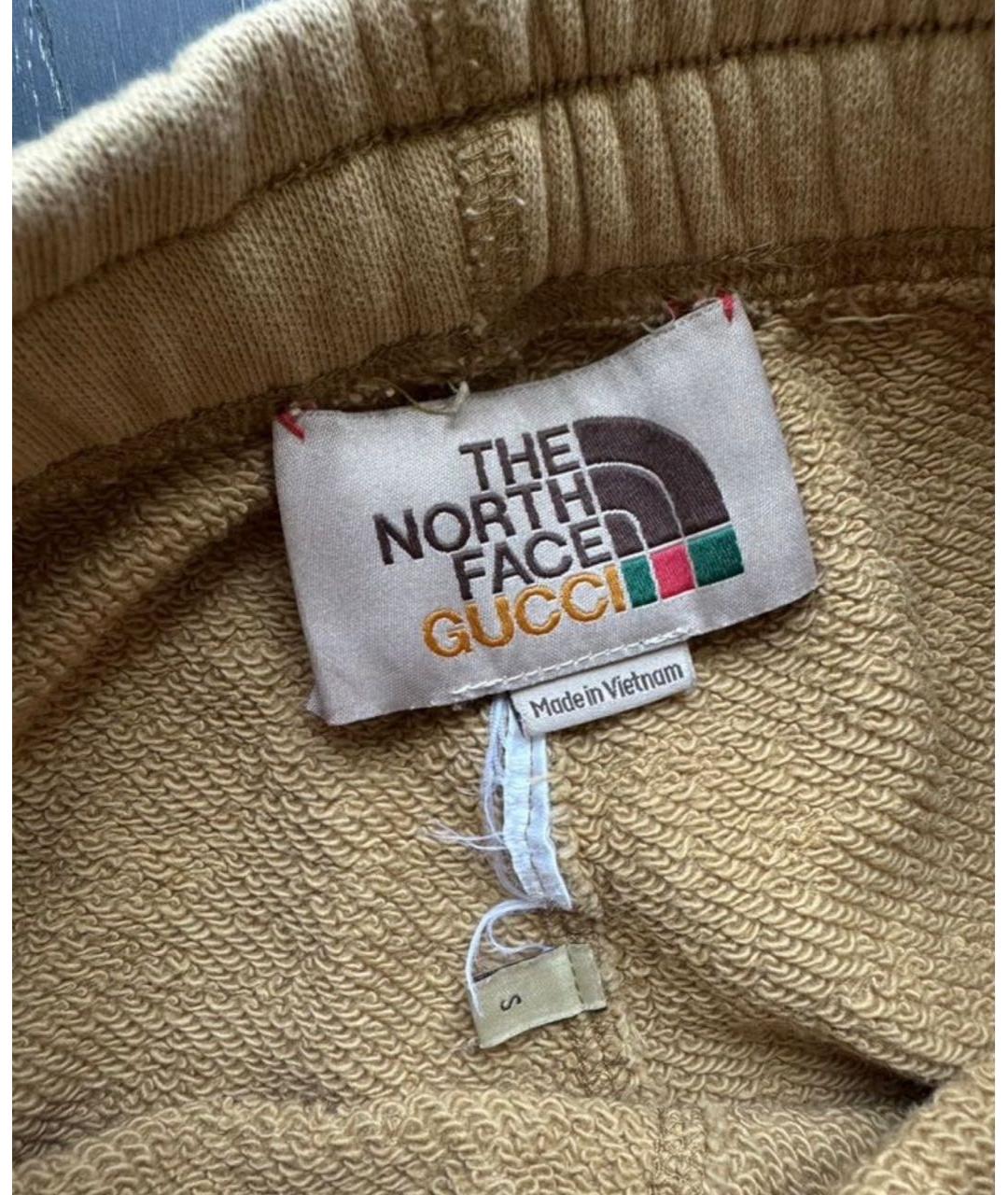 GUCCI Коричневые хлопковые спортивные брюки и шорты, фото 4