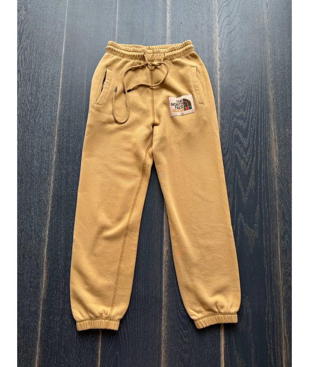 GUCCI Коричневые хлопковые спортивные брюки и шорты, фото 6