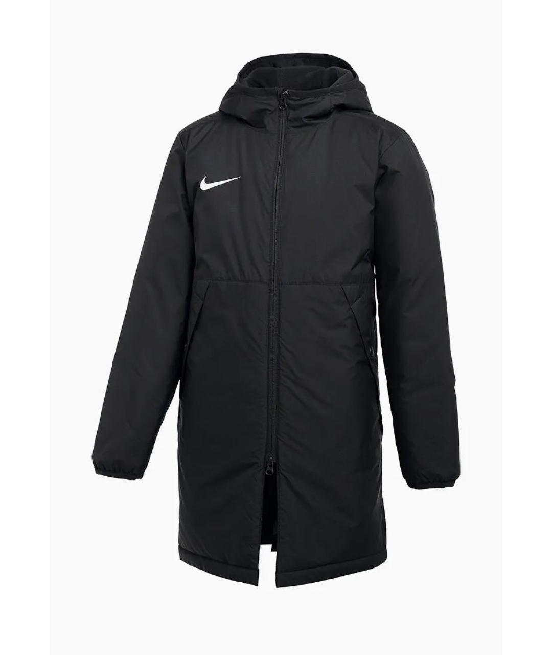 NIKE Черное полиэстеровое пальто, фото 1