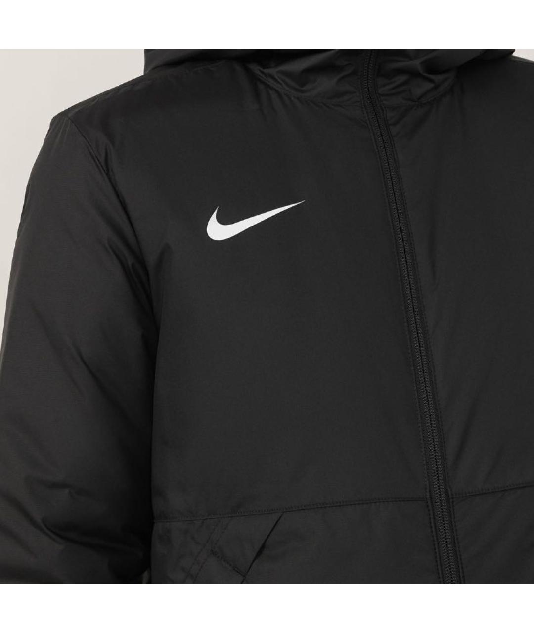 NIKE Черное полиэстеровое пальто, фото 5