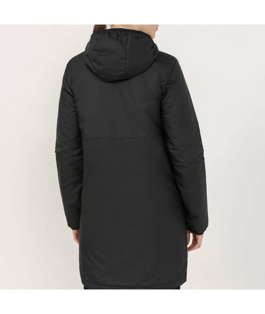 NIKE Черное полиэстеровое пальто, фото 3
