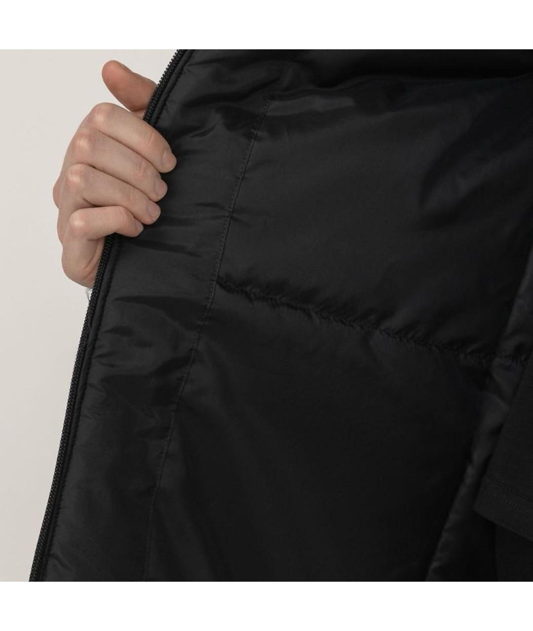 NIKE Черное полиэстеровое пальто, фото 6