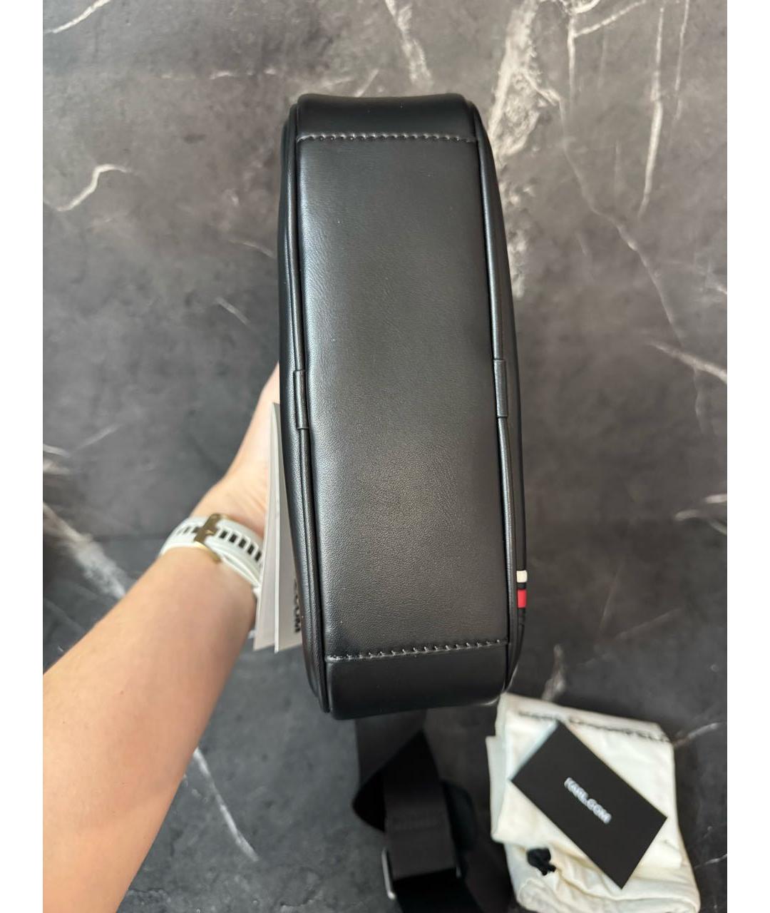 KARL LAGERFELD Черная сумка на плечо из искусственной кожи, фото 6