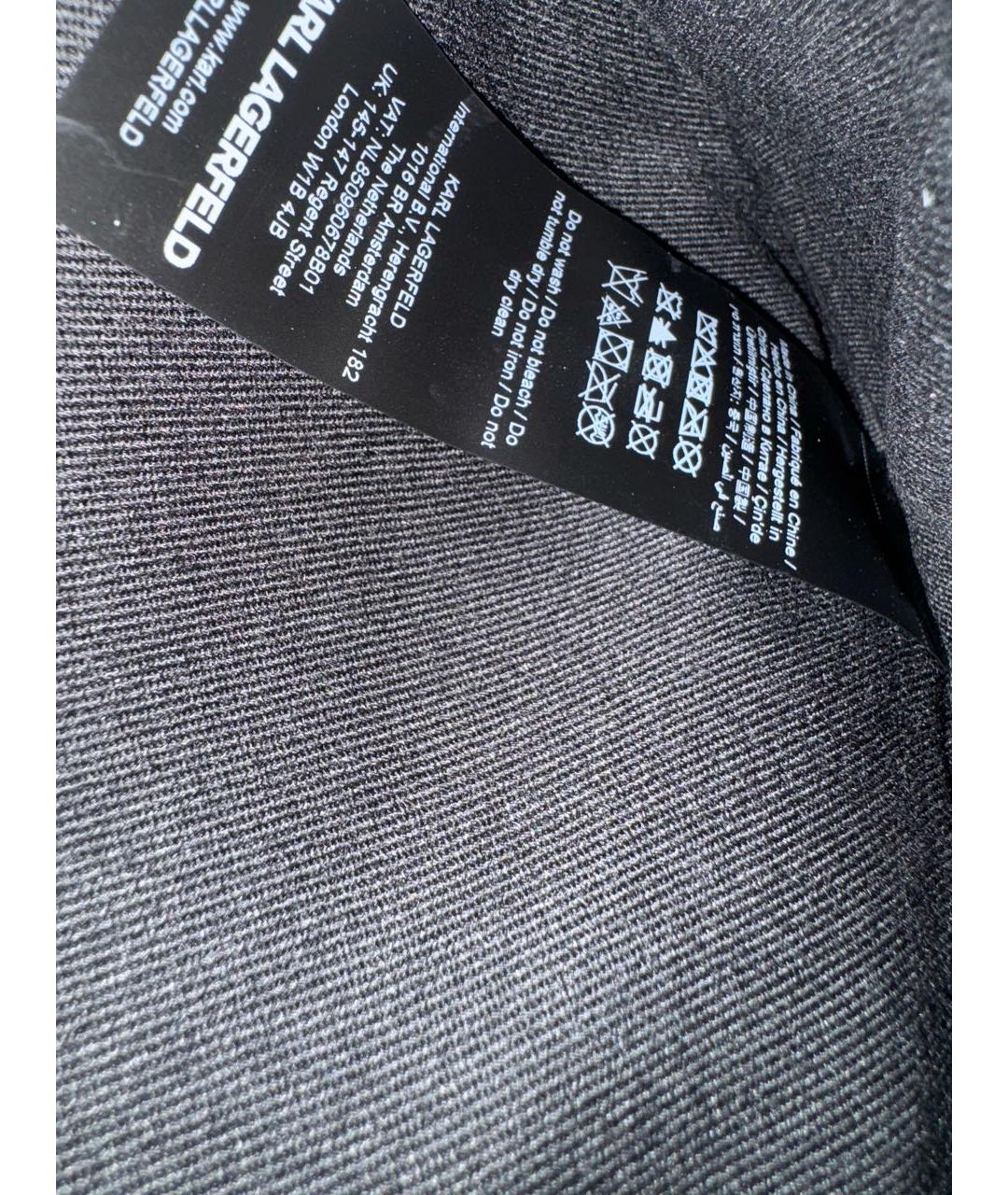 KARL LAGERFELD Черная сумка на плечо из искусственной кожи, фото 7