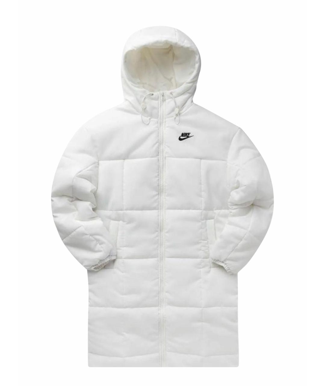 NIKE Белое полиэстеровое пальто, фото 1