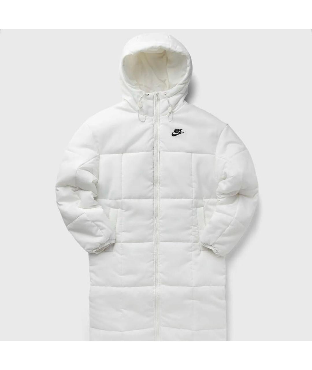 NIKE Белое полиэстеровое пальто, фото 4