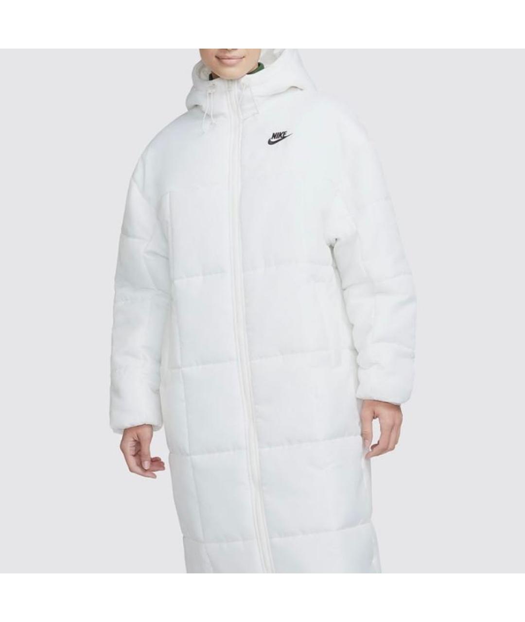 NIKE Белое полиэстеровое пальто, фото 2