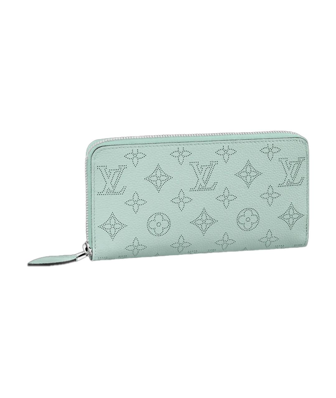 LOUIS VUITTON Голубой кожаный кошелек, фото 1