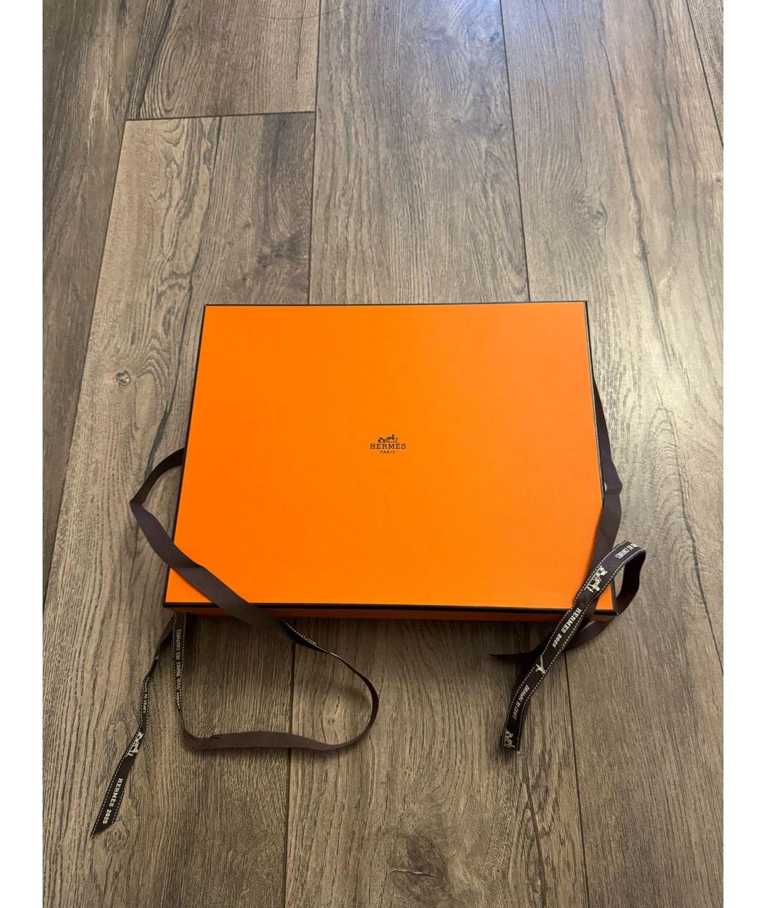 HERMES Черные кожаные шлепанцы, фото 5