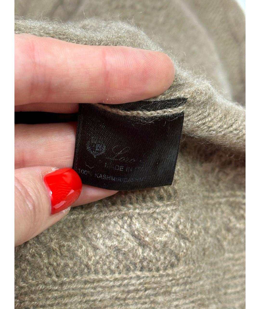 LORO PIANA Бежевый кашемировый джемпер / свитер, фото 6