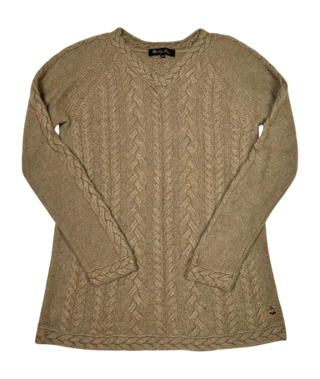 LORO PIANA Бежевый кашемировый джемпер / свитер, фото 1