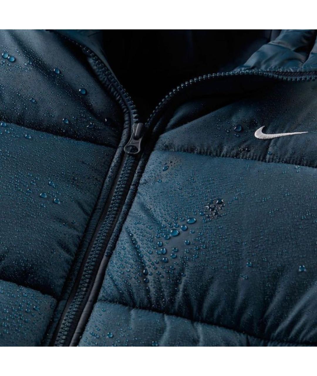 NIKE Синий полиэстеровый пуховик, фото 4