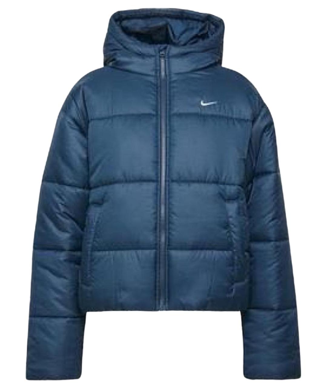 NIKE Синий полиэстеровый пуховик, фото 1