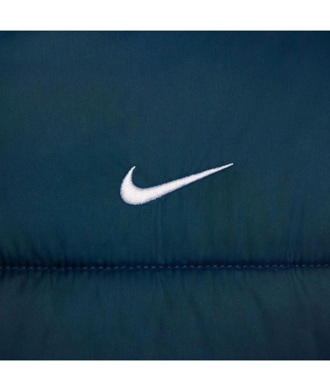 NIKE Синий полиэстеровый пуховик, фото 3