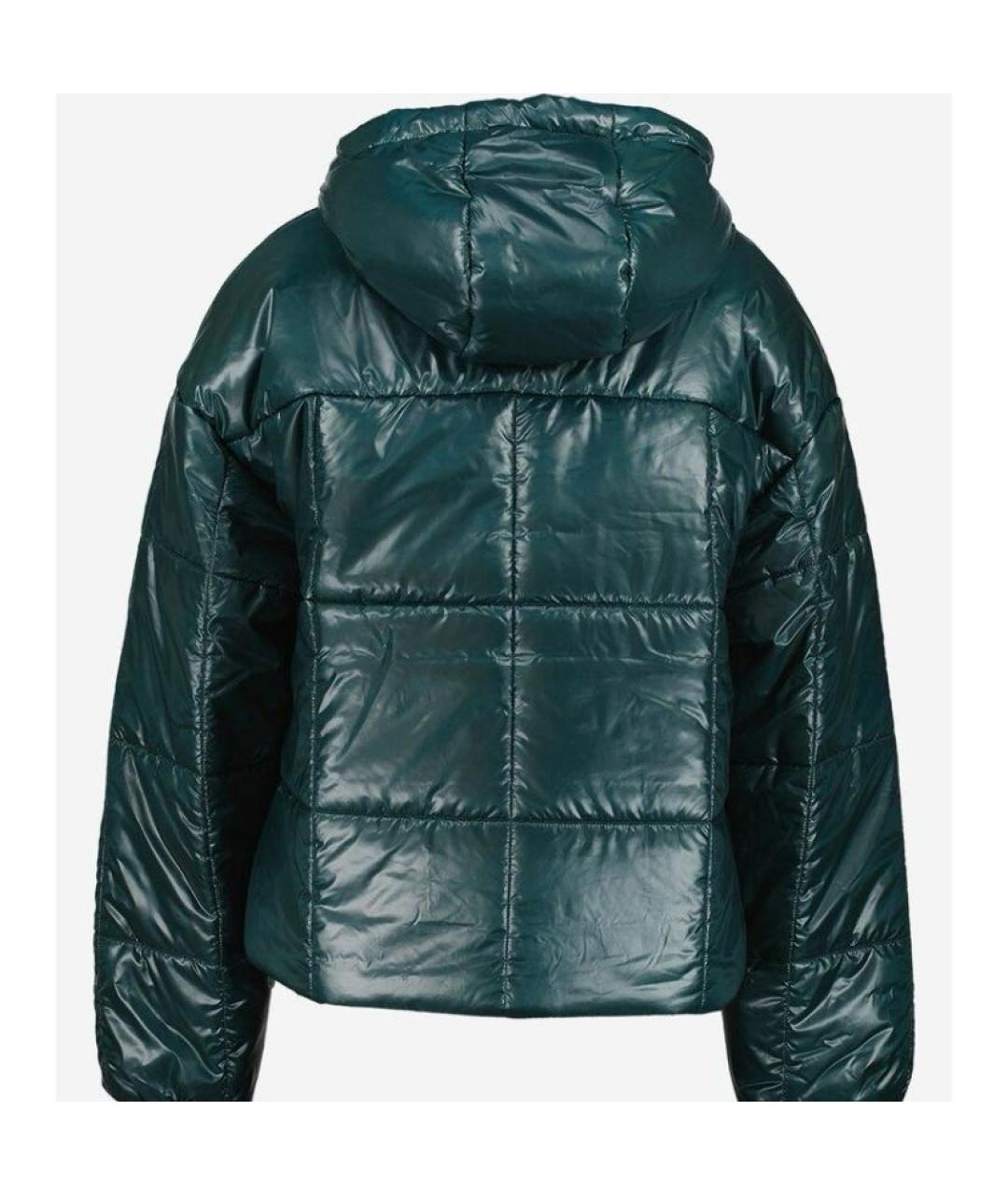 NIKE Зеленый полиэстеровый пуховик, фото 3