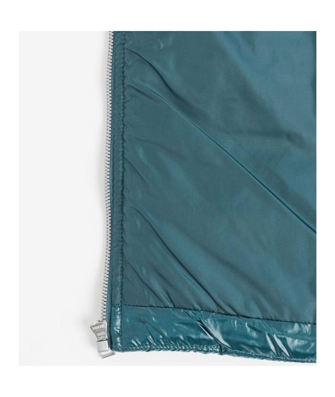 NIKE Зеленый полиэстеровый пуховик, фото 4