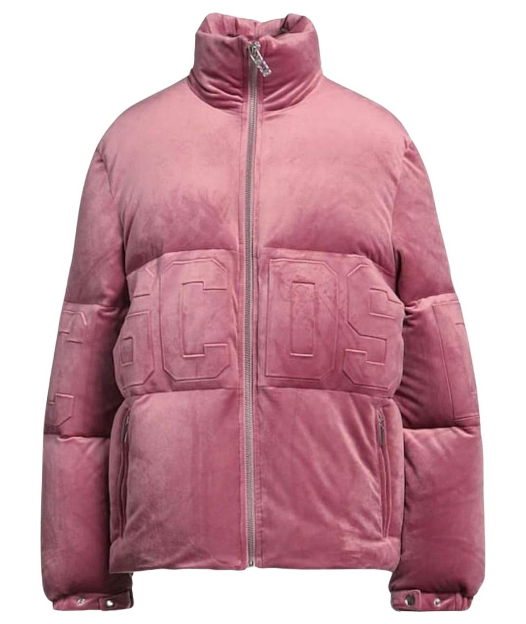 GCDS Розовый бархатный пуховик, фото 1