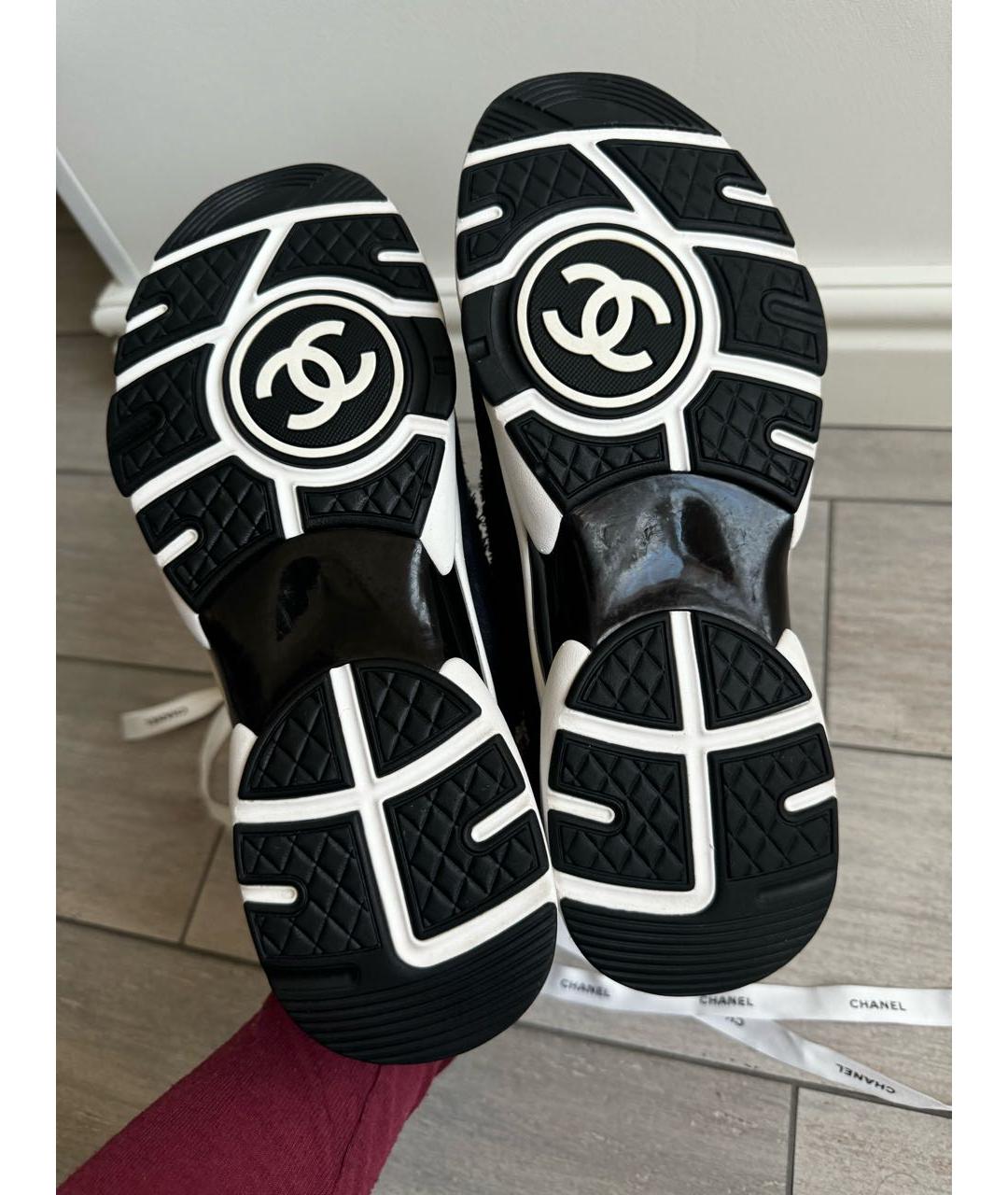 CHANEL Бирюзовые замшевые кроссовки, фото 2