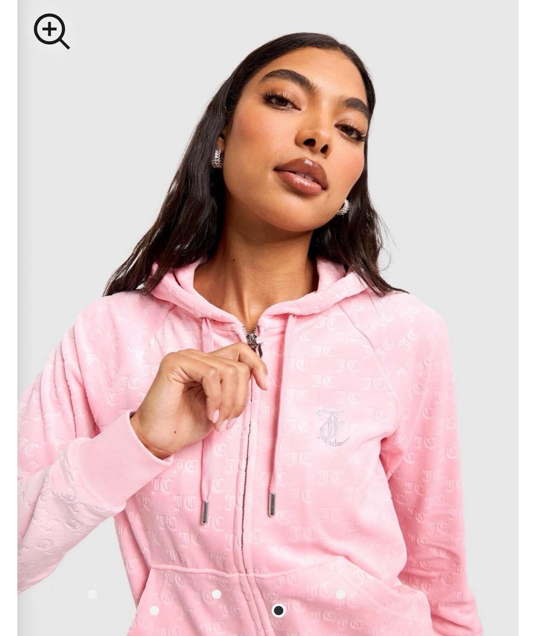 JUICY COUTURE Розовый велюровый спортивные костюмы, фото 3