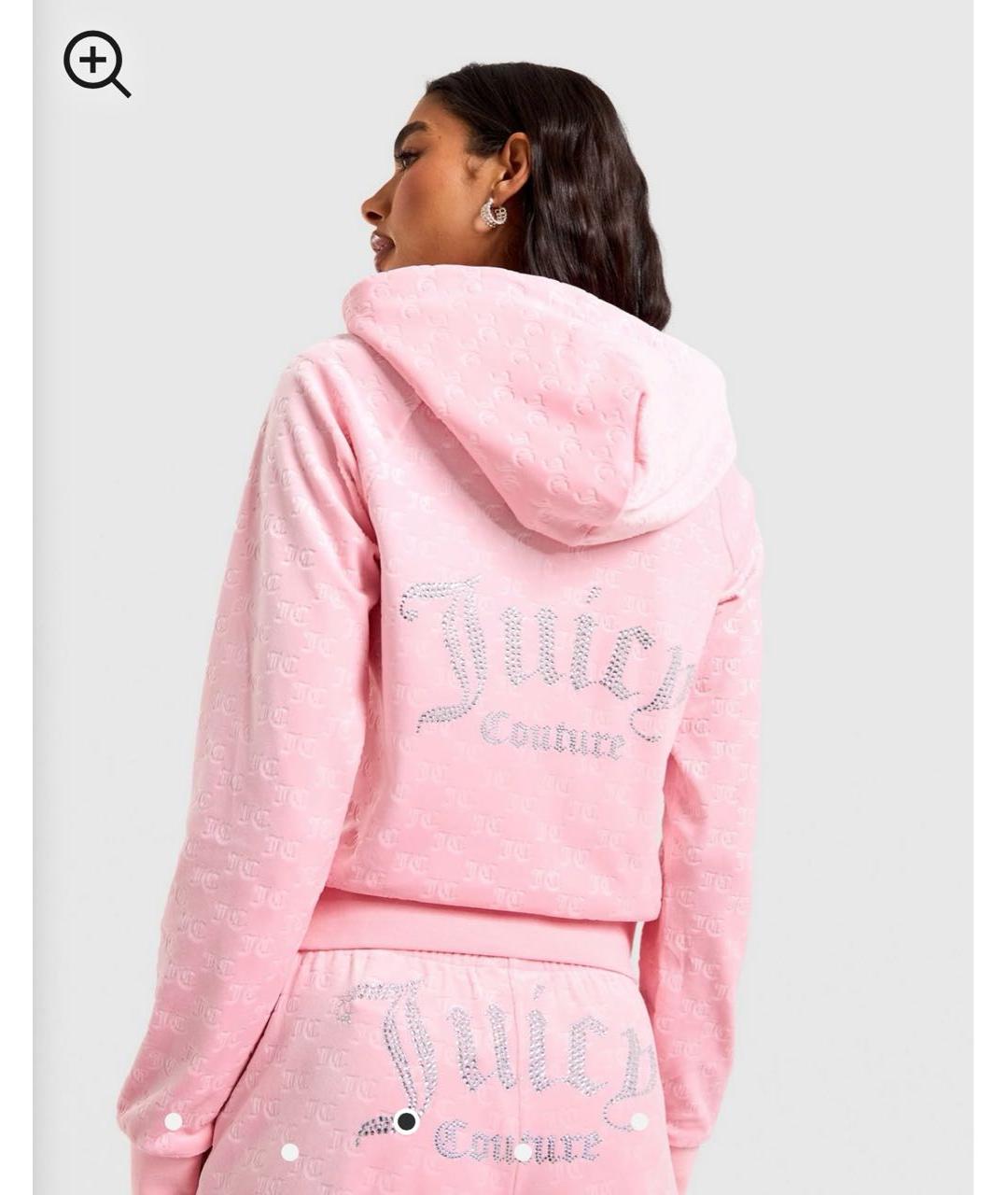 JUICY COUTURE Розовый велюровый спортивные костюмы, фото 4