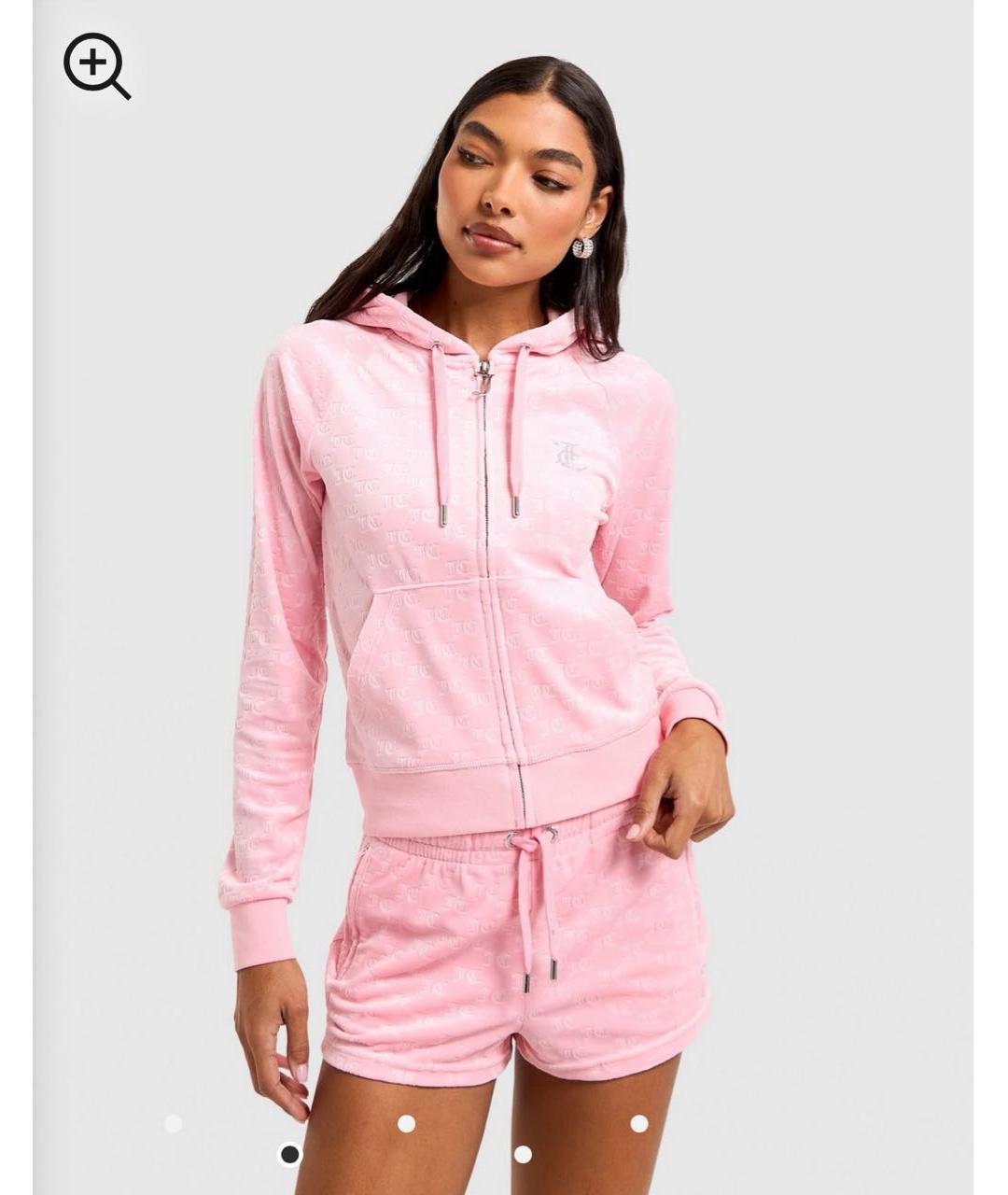 JUICY COUTURE Розовый велюровый спортивные костюмы, фото 2