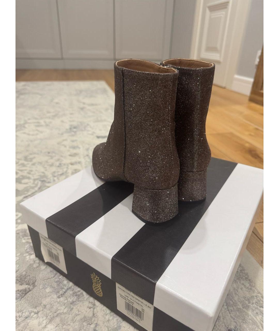 AQUAZZURA Коричневые ботильоны, фото 2