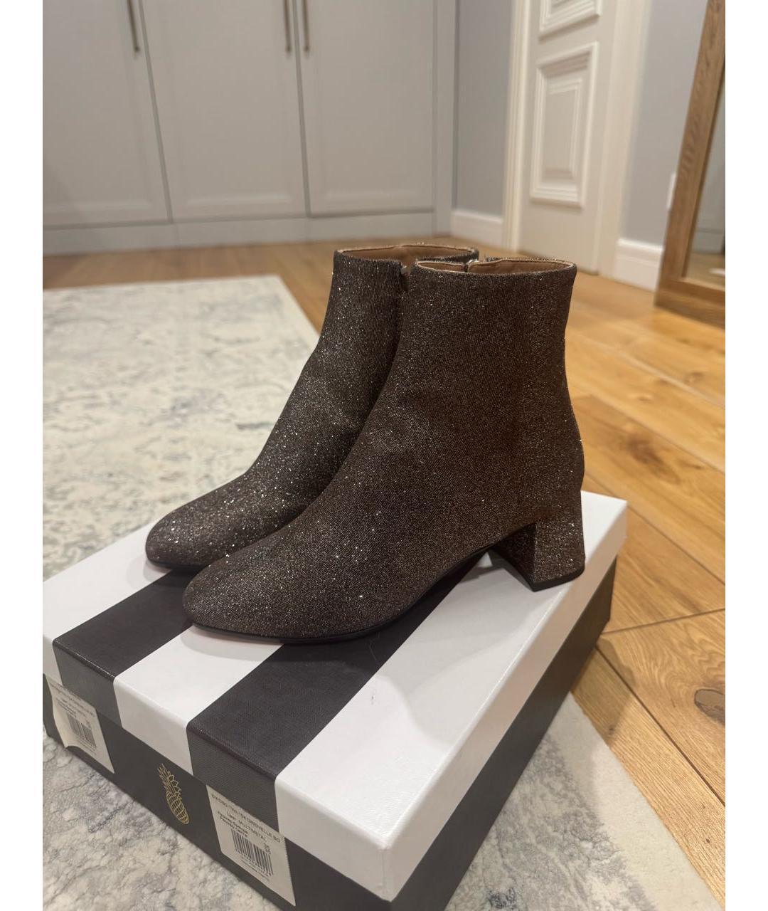 AQUAZZURA Коричневые ботильоны, фото 4