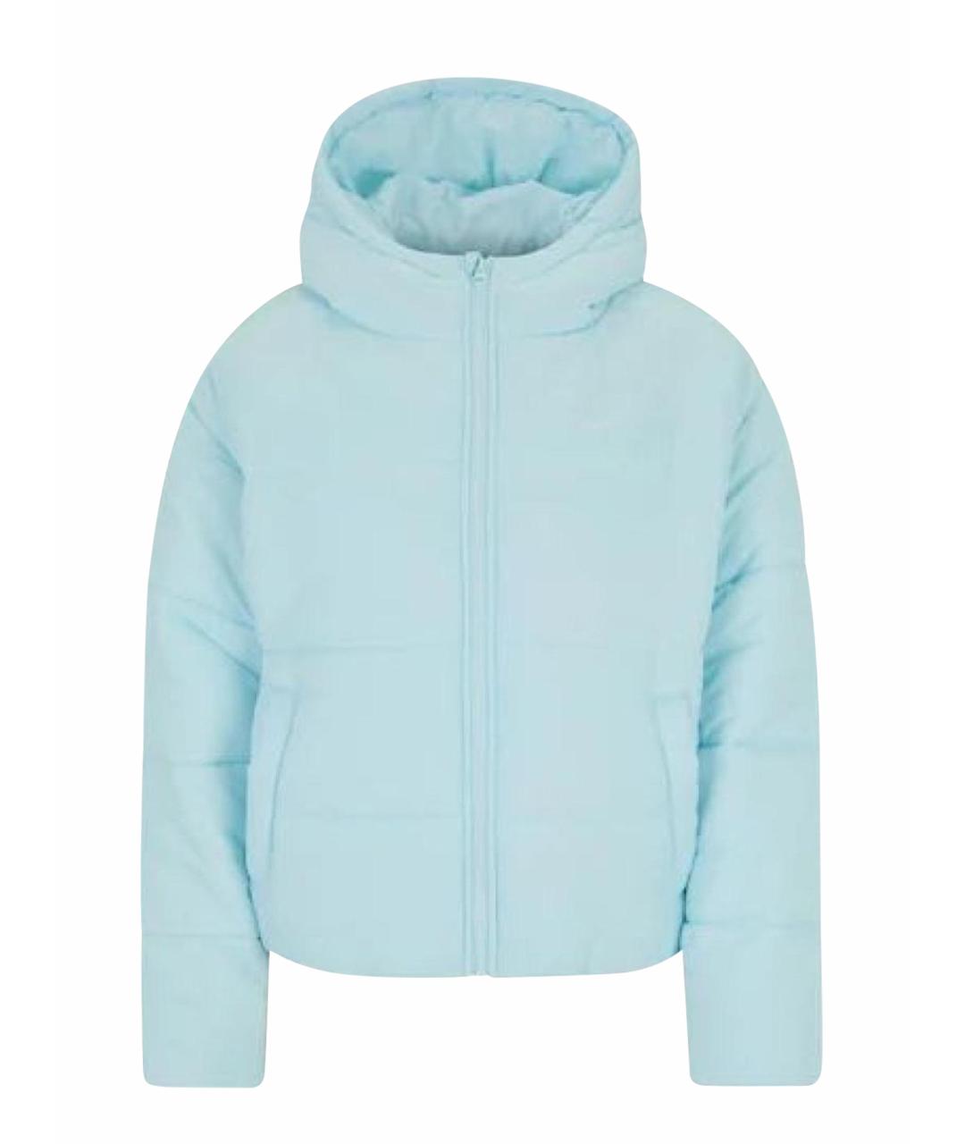 NIKE Голубой полиэстеровый пуховик, фото 1