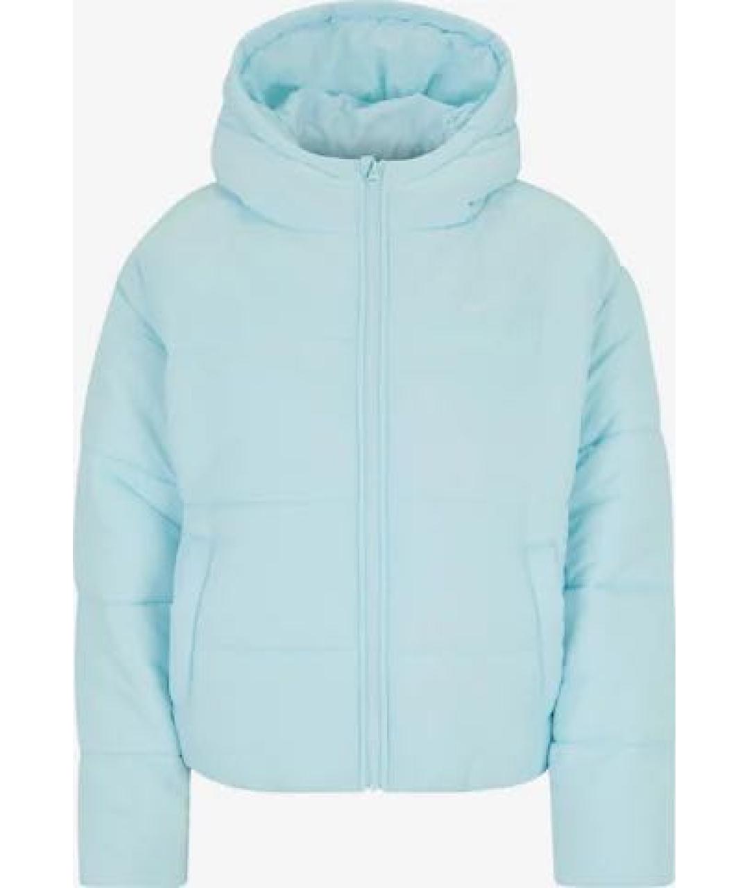 NIKE Голубой полиэстеровый пуховик, фото 6