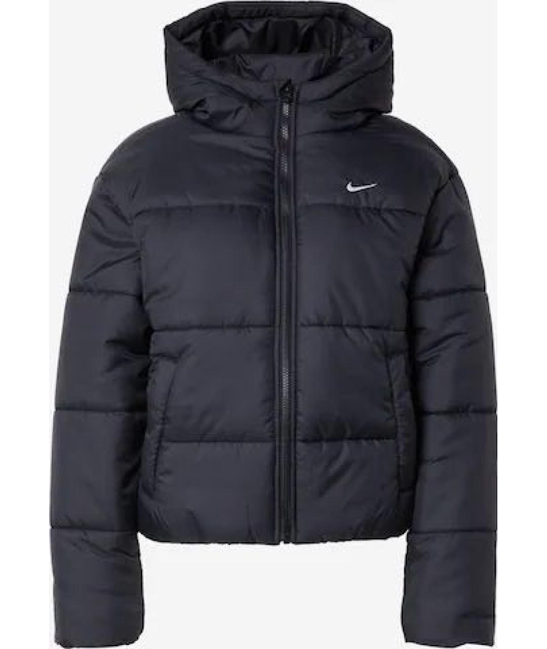 NIKE Черный полиэстеровый пуховик, фото 8