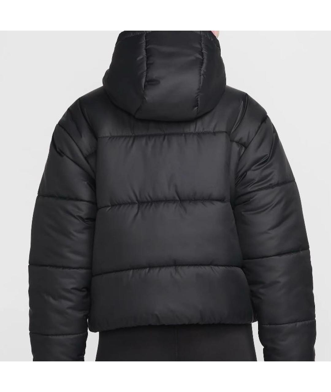 NIKE Черный полиэстеровый пуховик, фото 3