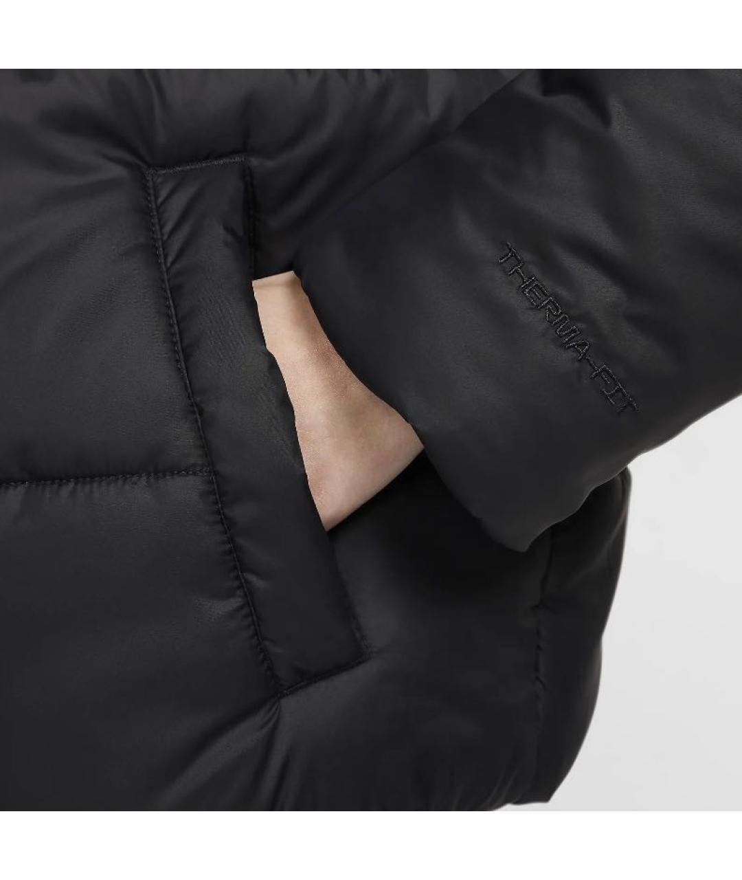 NIKE Черный полиэстеровый пуховик, фото 6