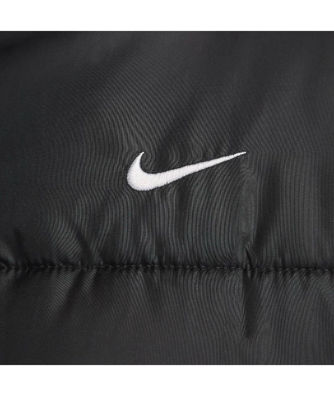 NIKE Черный полиэстеровый пуховик, фото 7