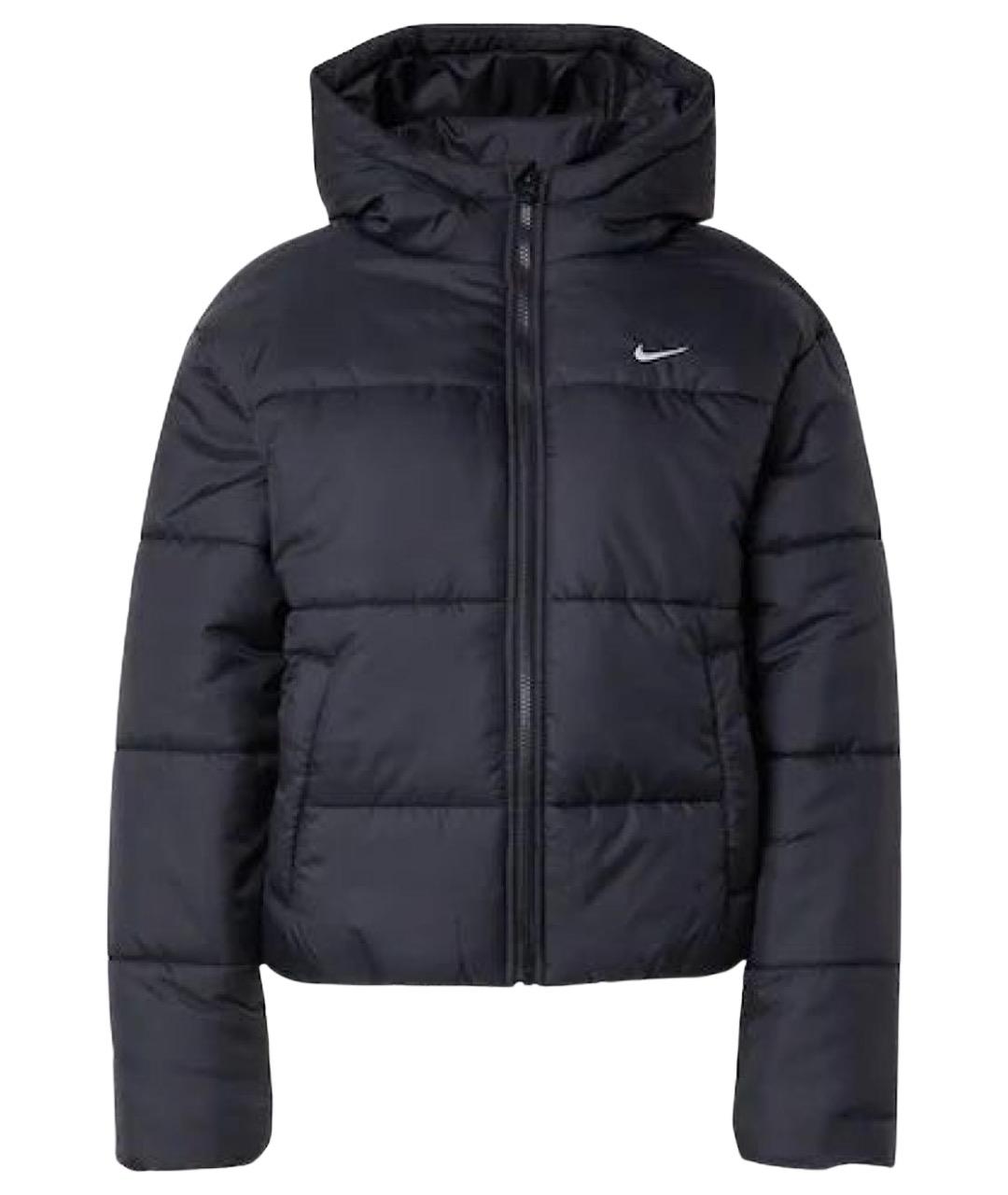 NIKE Черный полиэстеровый пуховик, фото 1