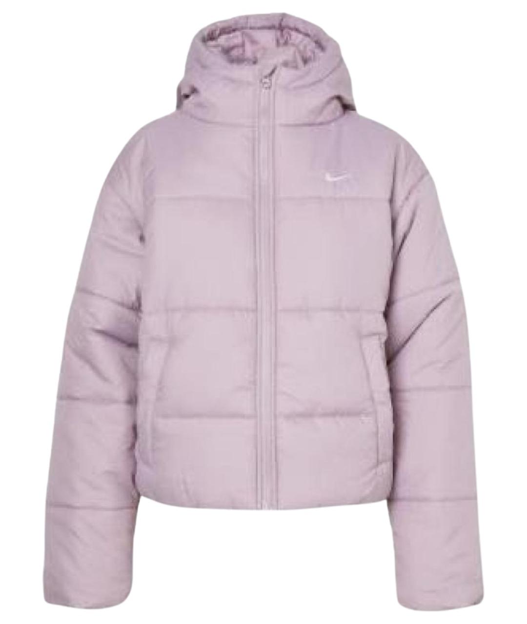 NIKE Фиолетовый полиэстеровый пуховик, фото 1