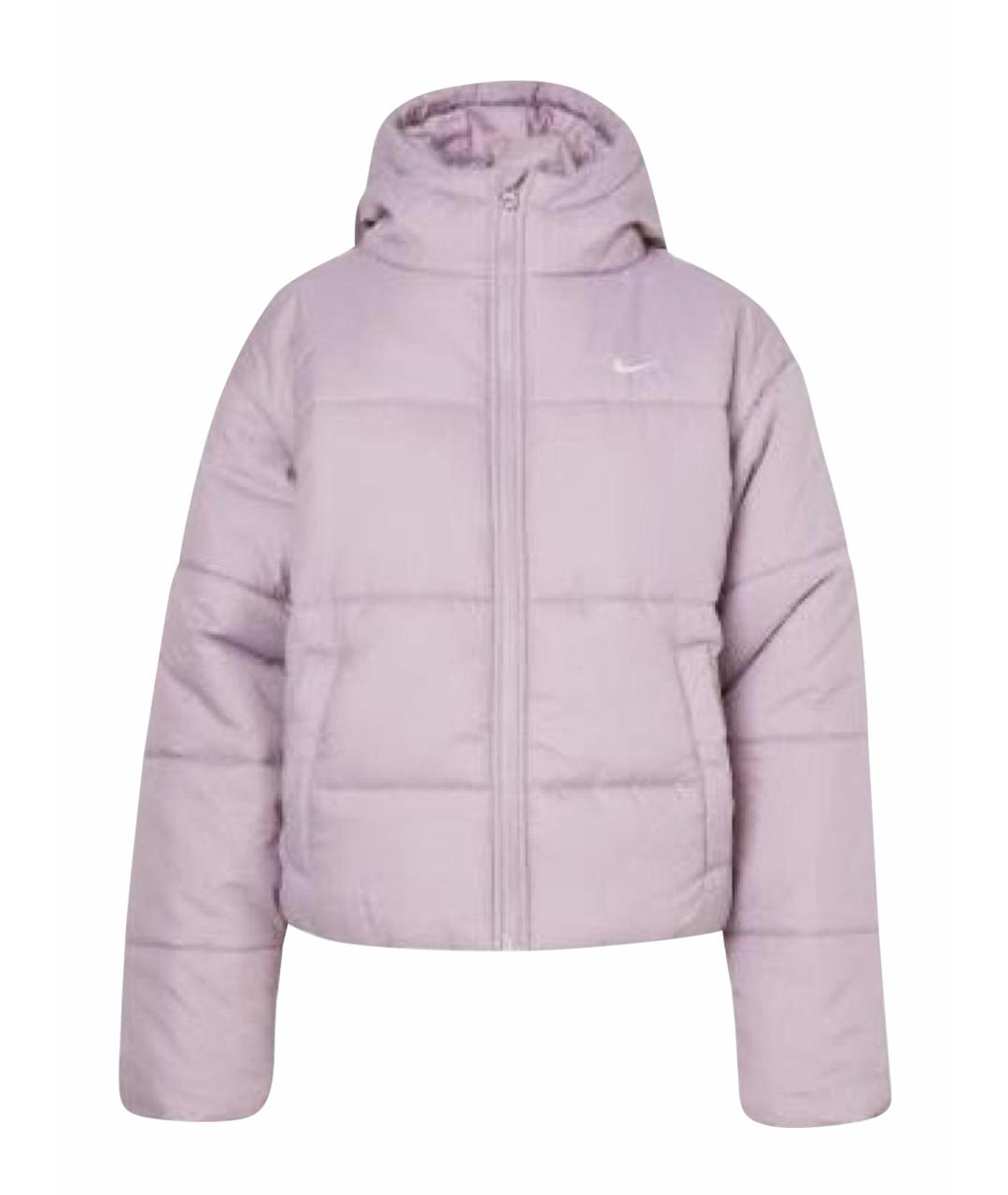 NIKE Фиолетовый полиэстеровый пуховик, фото 1