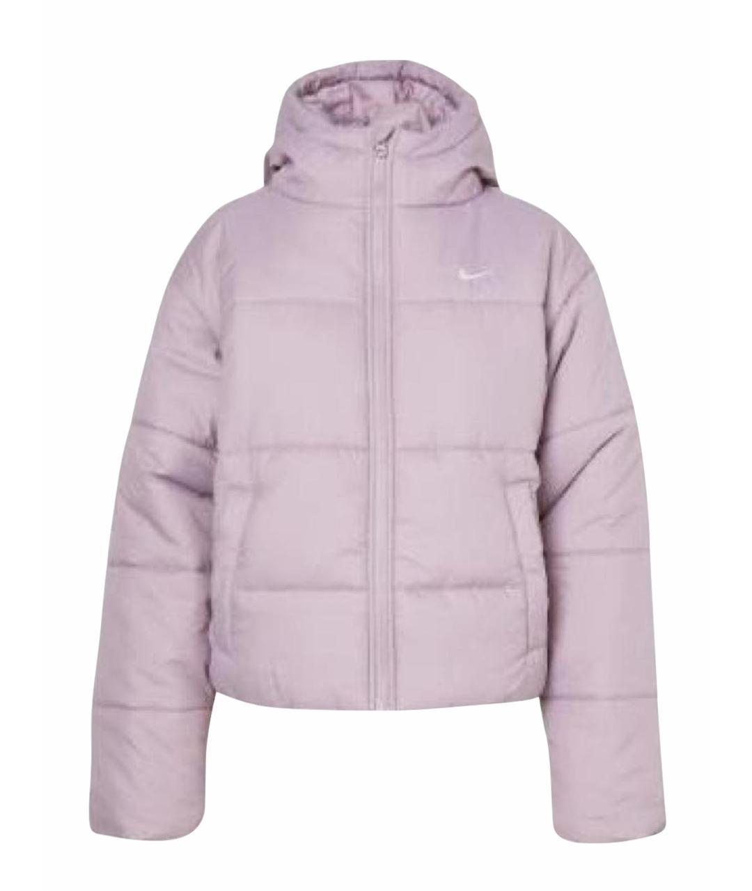 NIKE Фиолетовый полиэстеровый пуховик, фото 7