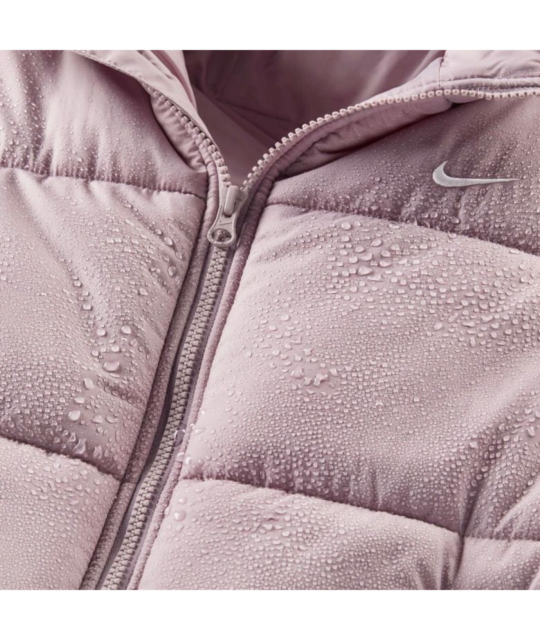 NIKE Фиолетовый полиэстеровый пуховик, фото 5