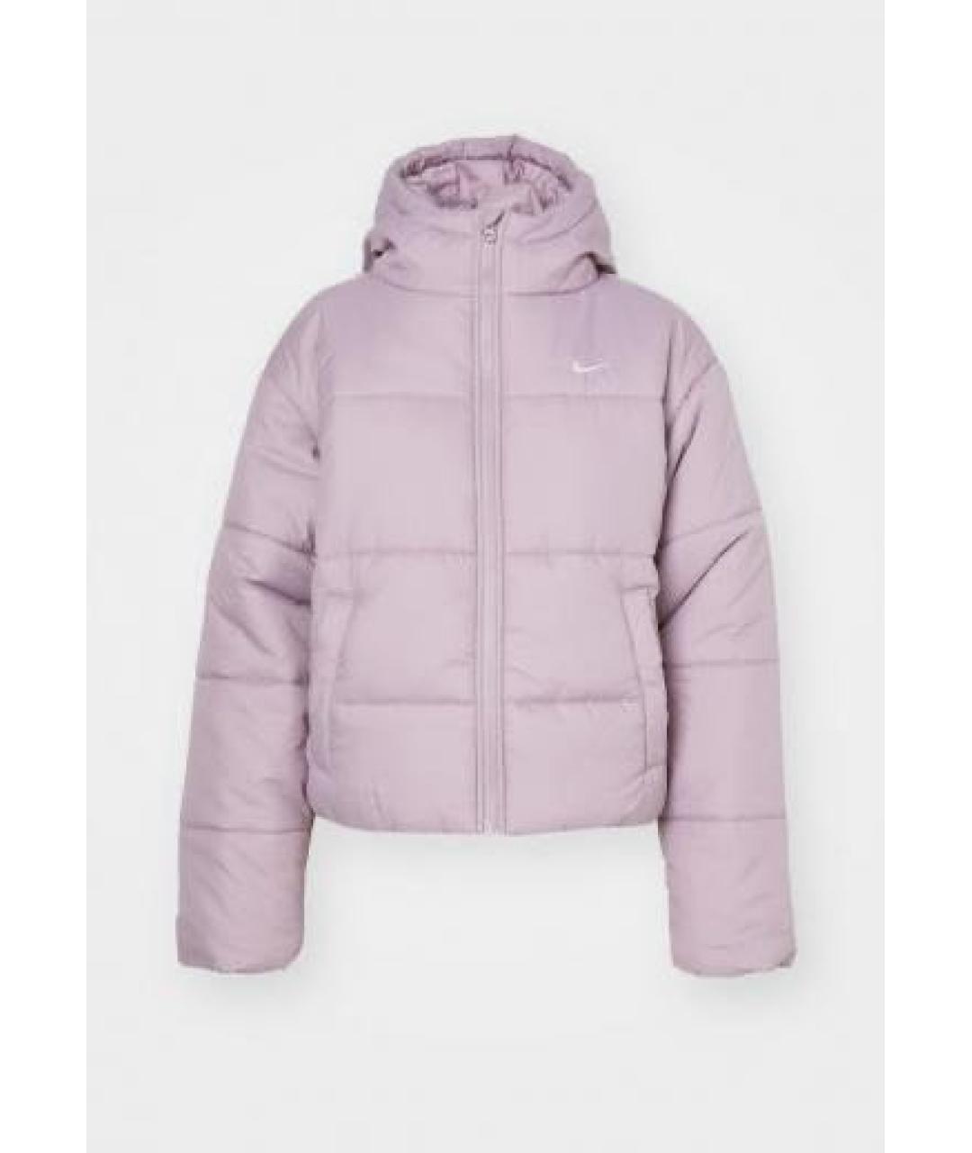 NIKE Фиолетовый полиэстеровый пуховик, фото 6