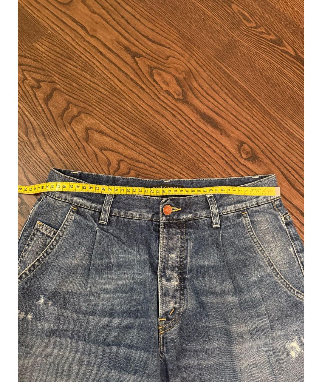 DOLCE&GABBANA Синие хлопковые шорты, фото 4