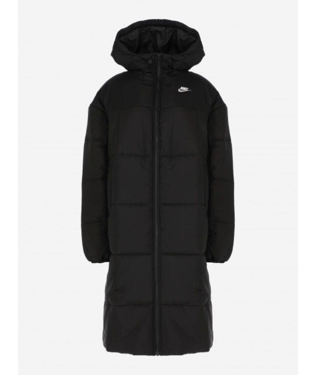 NIKE Черный полиэстеровый пуховик, фото 5