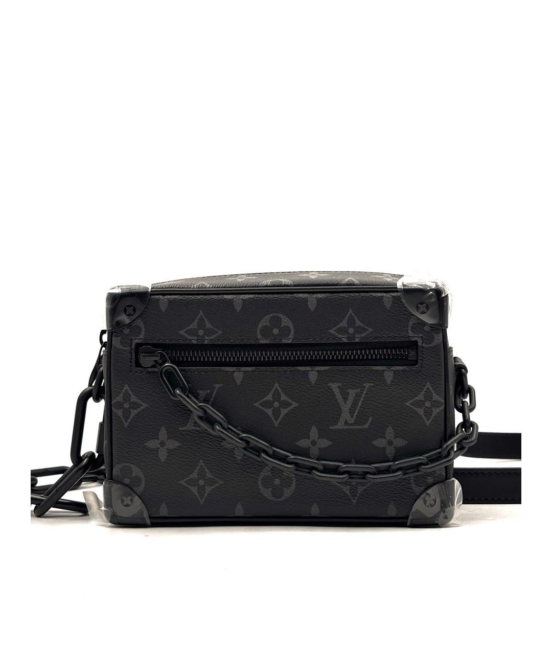 LOUIS VUITTON Темно-синяя кожаная сумка на плечо, фото 2